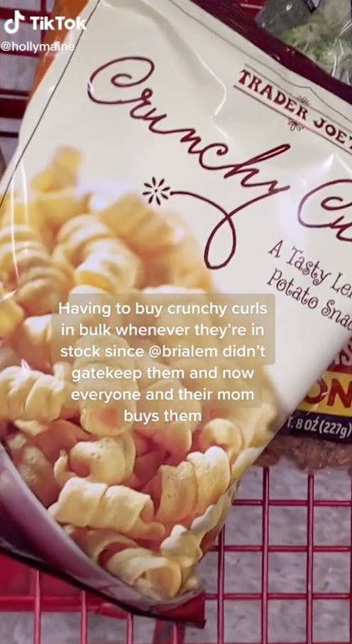 A TikTok about Trader Joe's Crunchy Curls