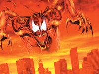 An illustration of Spider-Man's scariest enemy ever - maximum carnage from 29 years ago