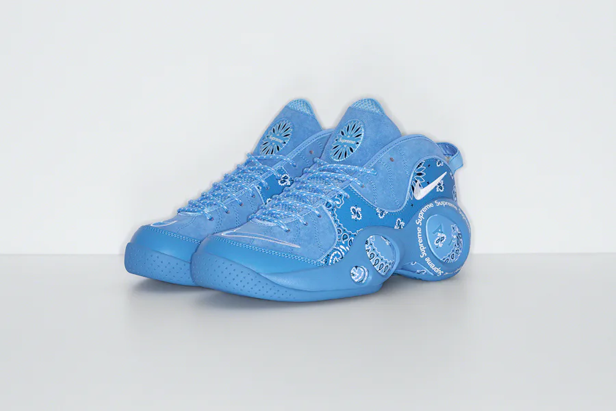 Supreme covers the Nike Zoom Air Flight 95 in bandana print Supreme covers the Nike Zoom Air Flight 95 in bandana print