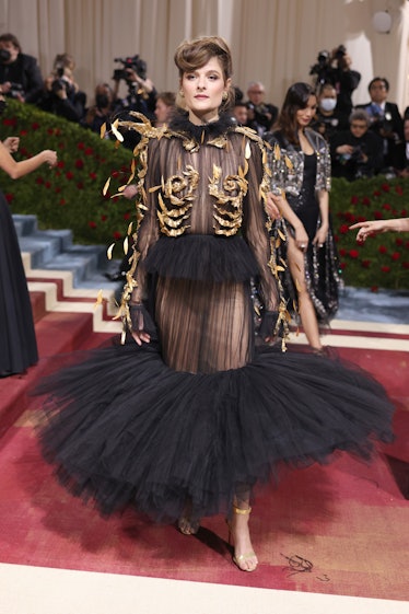 Louisa Jacobson attends The 2022 Met Gala Celebrating "In America: An Anthology of Fashion" at The M...