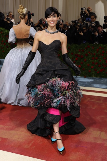 Grace Elizabeth attends The 2022 Met Gala Celebrating "In America: An Anthology of Fashion" at The M...