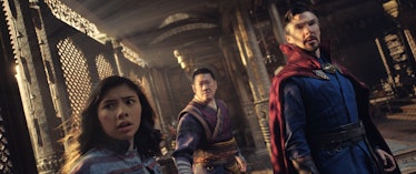 Benedict Cumberbatch, Benedict Wong, and Xochitl Gomez star in Doctor Strange in the Multiverse of M...