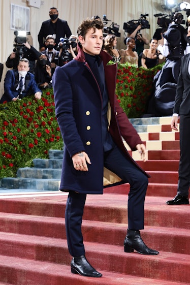 Shawn Mendes attends The 2022 Met Gala Celebrating "In America: An Anthology of Fashion" at The Metr...