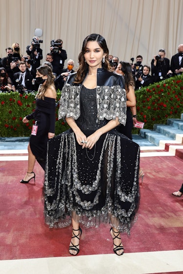Gemma Chan attends The 2022 Met Gala Celebrating "In America: An Anthology of Fashion" at The Metrop...