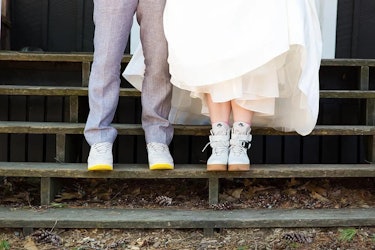 Alexandra Ulrich sneaker wedding shoes Nike SF Air Force 01