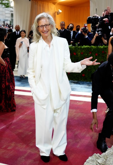 Annie Leibovitz attends The 2022 Met Gala Celebrating "In America: An Anthology of Fashion" at The M...