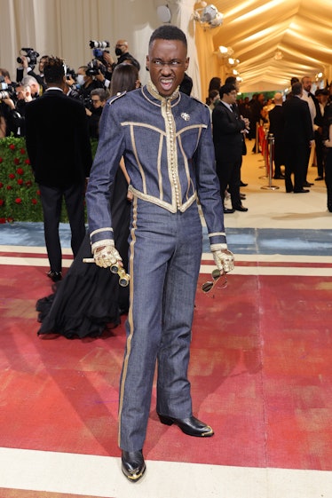 Ashton Sanders attends The 2022 Met Gala Celebrating "In America: An Anthology of Fashion" at The Me...