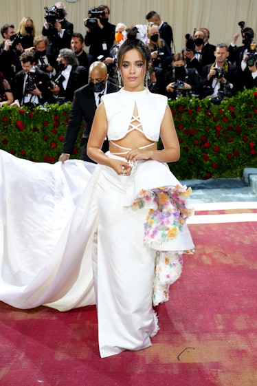 Camila Cabello attends The 2022 Met Gala Celebrating "In America: An Anthology of Fashion" at The Me...