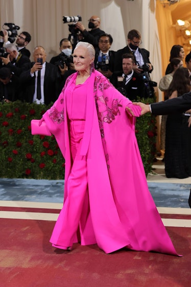 Glenn Close attends The 2022 Met Gala Celebrating "In America: An Anthology of Fashion" at The Metro...