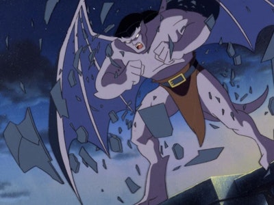 Goliath from Gargoyles looking angry