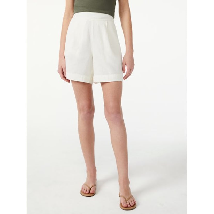 Pull On Pleated Shorts