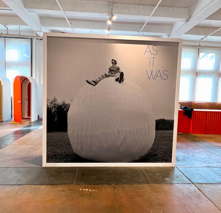 Harry Styles' "As It Was" poster in NYC's 'Harry's House' pop-up.
