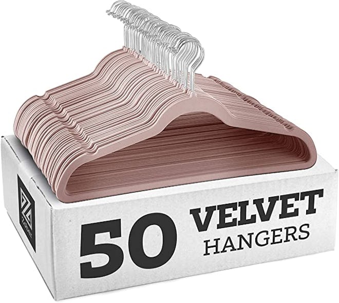Zober Nonslip Velvet Hangers, Suit Hangers (50 Pack)