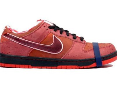 Nike SB Concepts red lobster dunk low sneaker