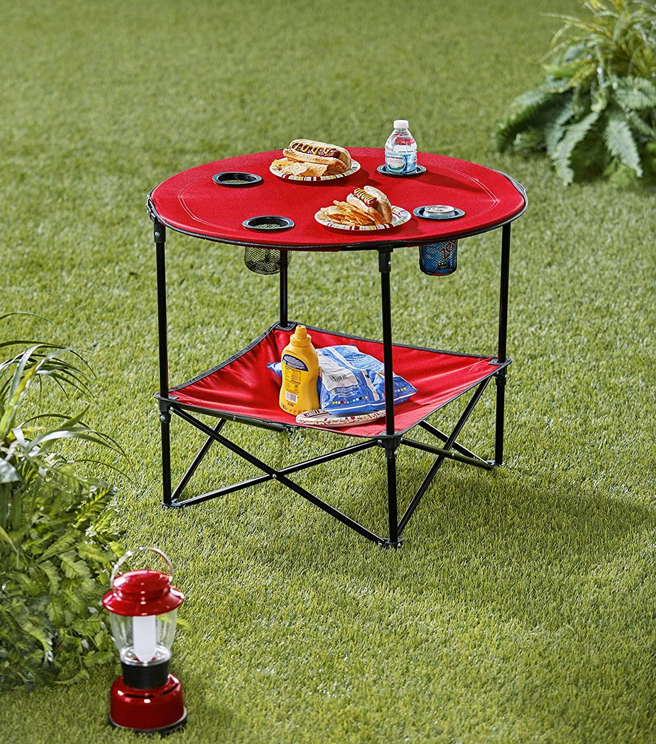 The Lakeside Collection Portable Folding Picnic Table