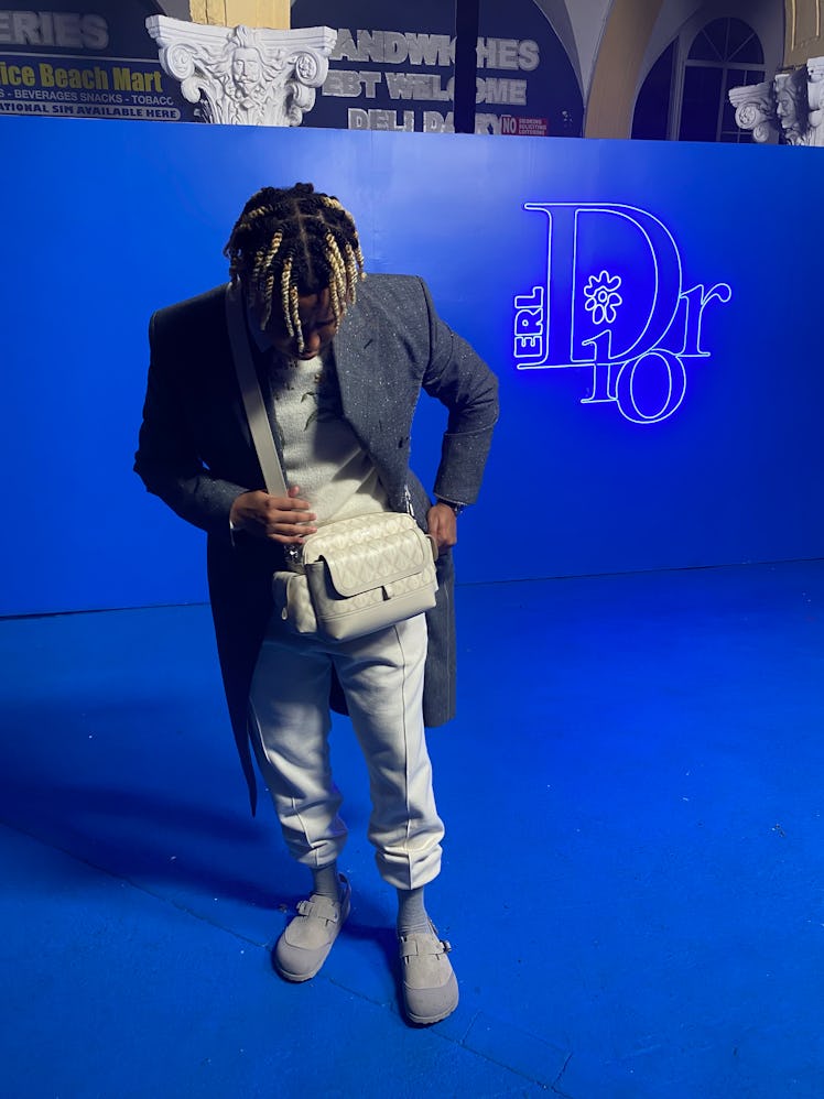 Cordae at the Dior men's show