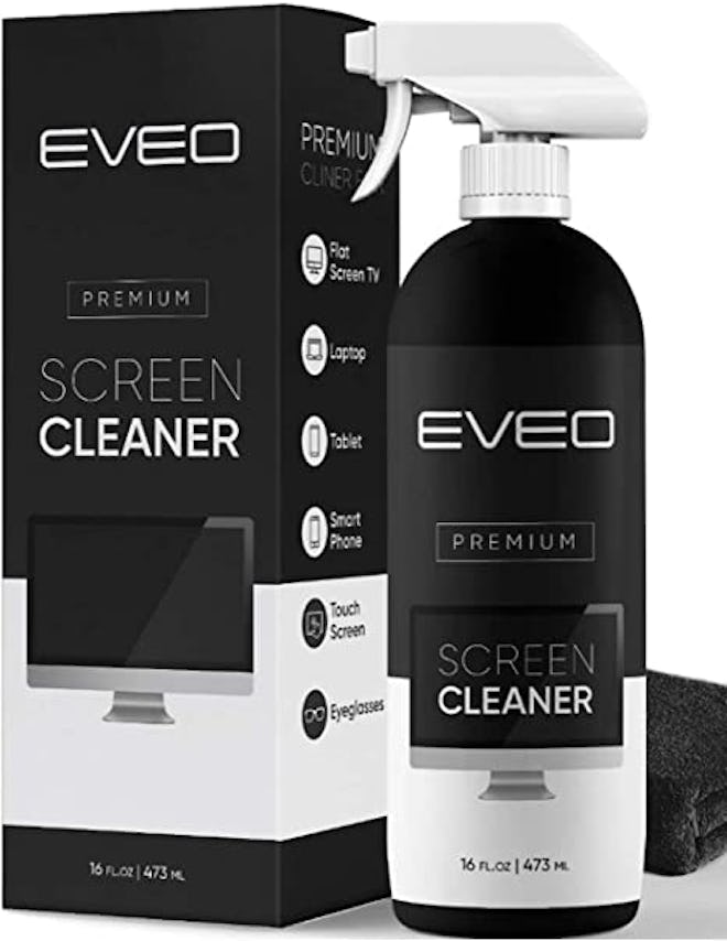 Eveo Screen Cleaner Spray and Microfiber Cloth