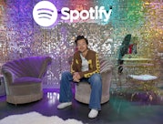 Harry Styles at the Spotify listening party