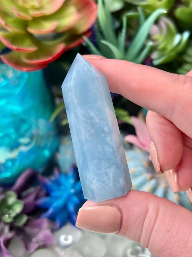 Natural Aquamarine Mini Tower