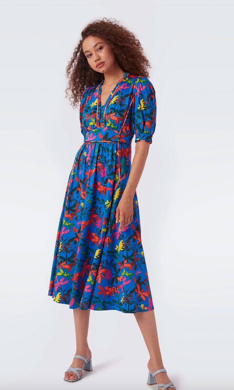 Devon Cotton Poplin Midi Dress