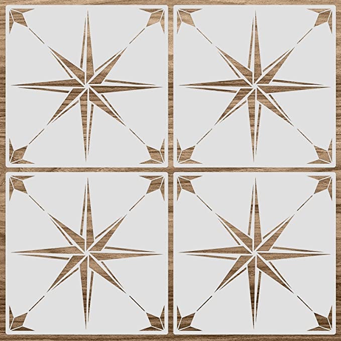 Zonon Reusable Tile Stencil (4 Pieces)