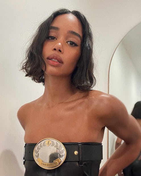 low maintenance bob haircut laura harrier