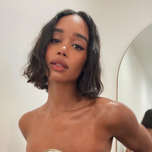 low maintenance bob haircut laura harrier