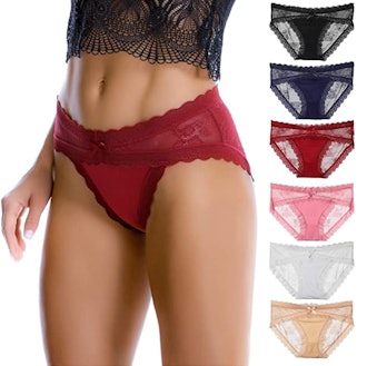 LEVAO Breathable Hipster Panties (6-Pack)