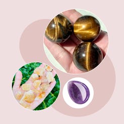 Tiger's eye, citrine, and amethyst are among the best crystals for anxiety