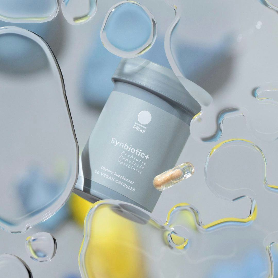 Grey probiotics box by Ritual