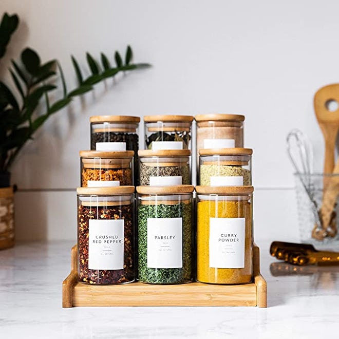 SAVVY & SORTED Minimalist Spice Jar Labels (162 Count)