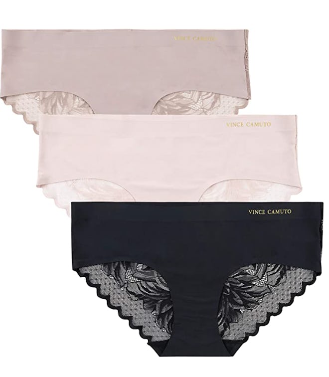 Vince Camuto Seamless Lace Hipster Briefs (3-Pack)