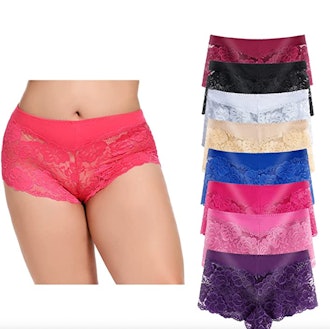 Timothee Lace Cheeky Boyshorts (8-Pack)