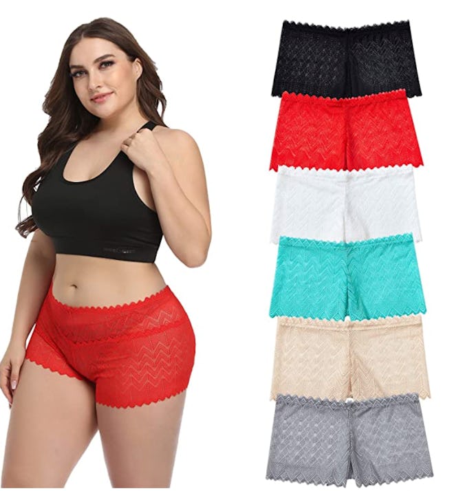 Wemoven Lace Boyshorts (6-Pack)