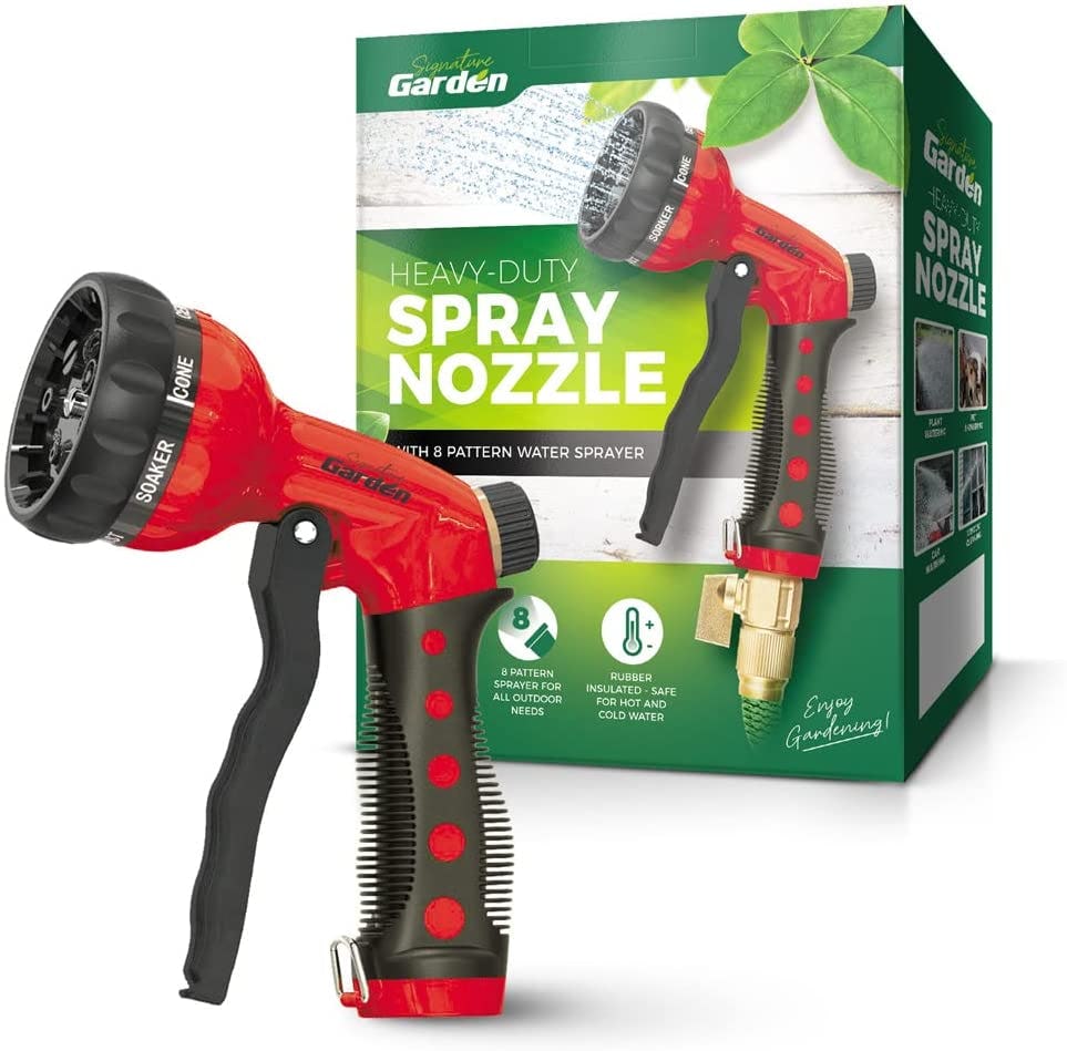 Signature Garden Heavy-Duty Water Hose Spray Nozzle