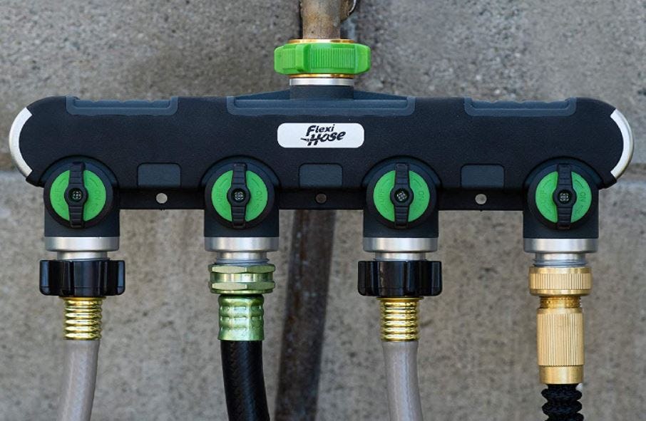 Flexi Hose 4-Way Garden Hose Connector