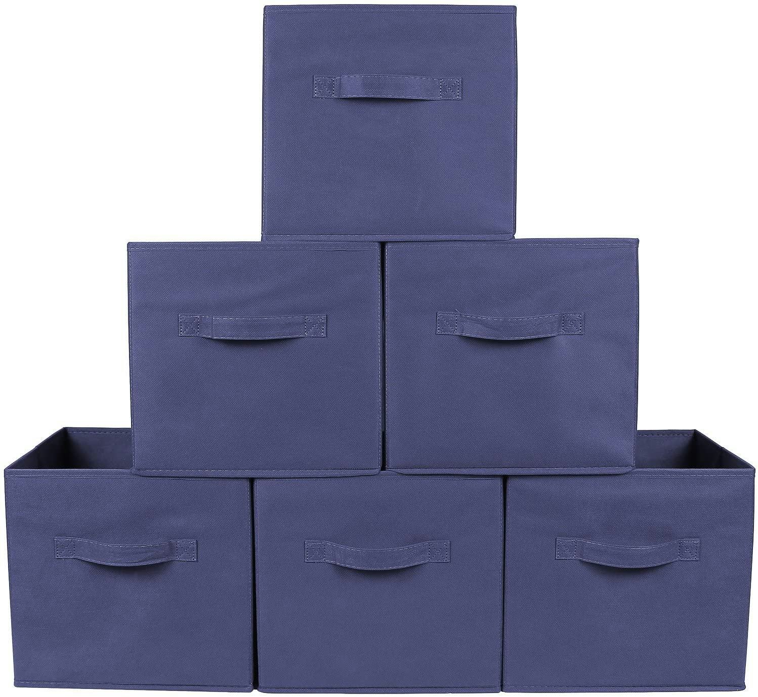 Greenco Foldable Storage Cubes Non-woven Fabric -6 Pack