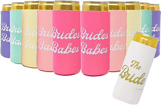 Bachelorette Party Skinny Can Sleeves
