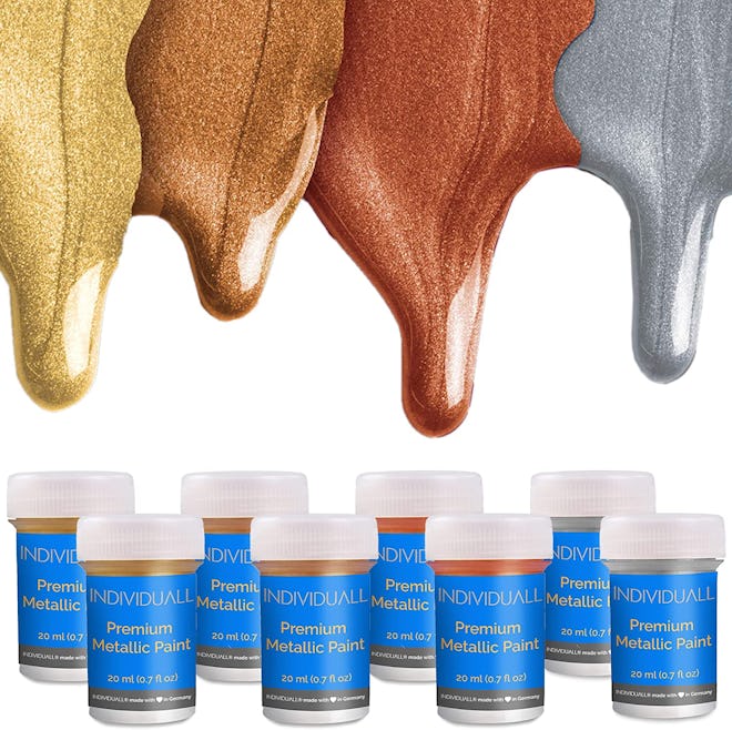 Individuall Metallic Acrylic Paint (8-Pack)
