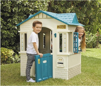 outdoor playset toddlers cottage house