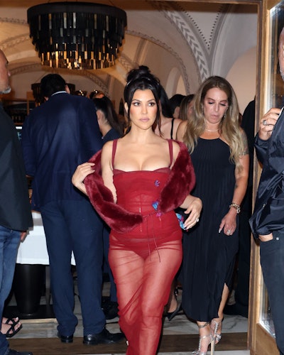 Kourtney Kardashian is seen out in Portofino on May 20, 2022 in Portofino, Italy. 