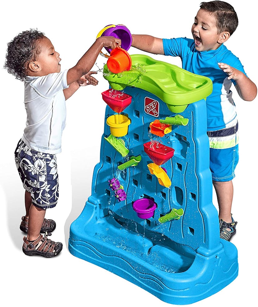 water toys for toddlers waterfall wall