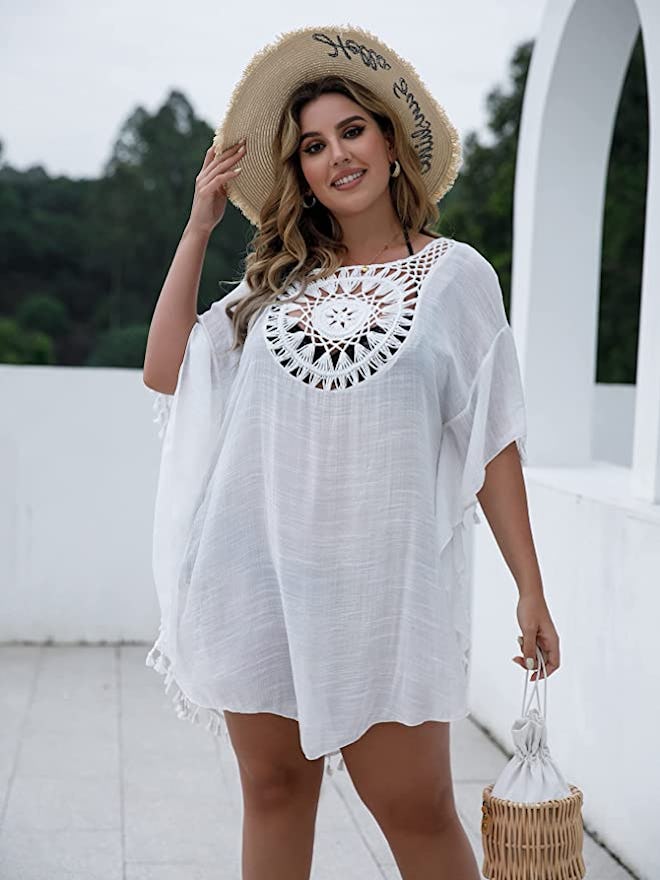 Romwe Short Sleeve Cover-Up Dress