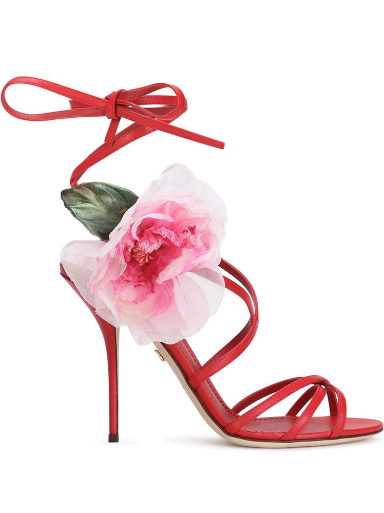 Dolce & Gabbana Floral Motif Sandals