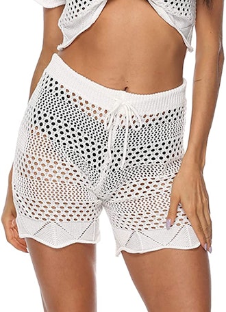 Kistore Crochet Cover-Up Shorts