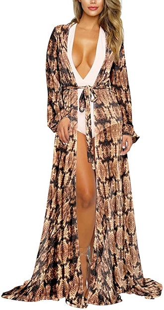 Pink Queen Maxi Robe Cover-Up