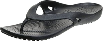 black flip flop sandal