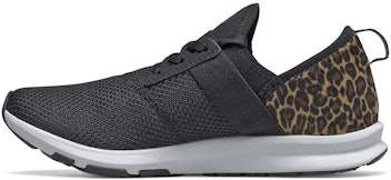 black and leopard print sneaker
