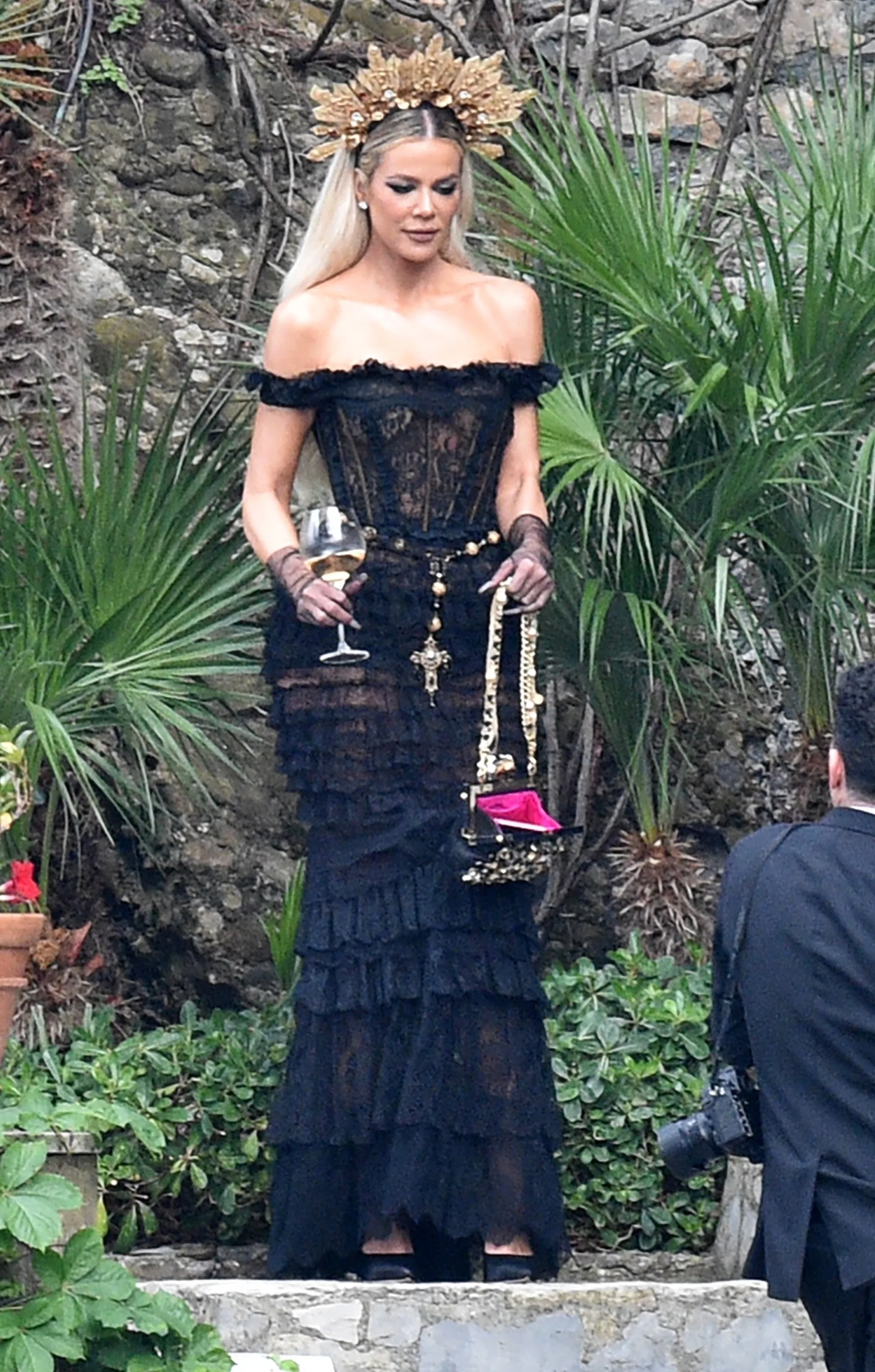 kourtney kardashian rehearsal dinner dress What Guests Wore To Kourtney Kardashian & Travis Barker's Wedding