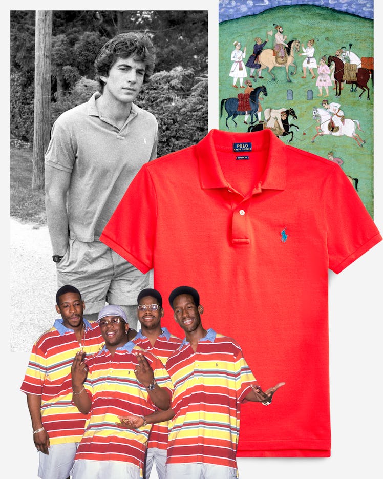 Collage of polo shirts